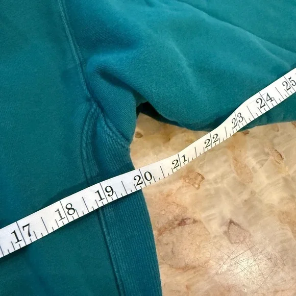 TNA Aritzia Womens Perfect Full Zip Crop Hoodie Teal Green Cozy Sweatfleece S - Picture 4 of 6